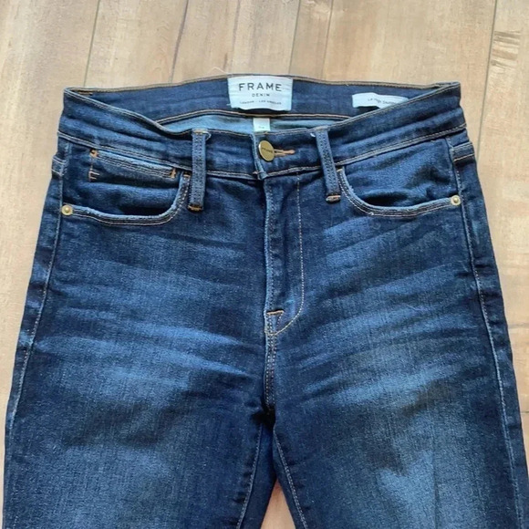 Frame Denim Le High Skinny Denim Jeans Sz 24 - Picture 5 of 8